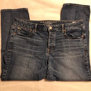 American Eagle Boy Crop Stretch jeans size 14,